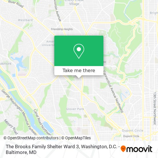 Mapa de The Brooks Family Shelter Ward 3
