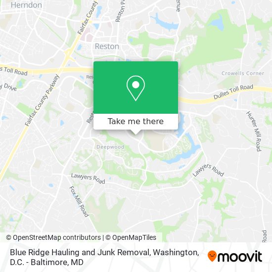 Mapa de Blue Ridge Hauling and Junk Removal