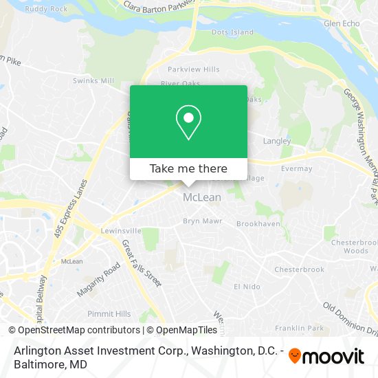 Arlington Asset Investment Corp. map