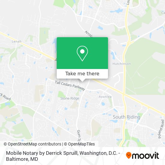 Mobile Notary by Derrick Spruill map