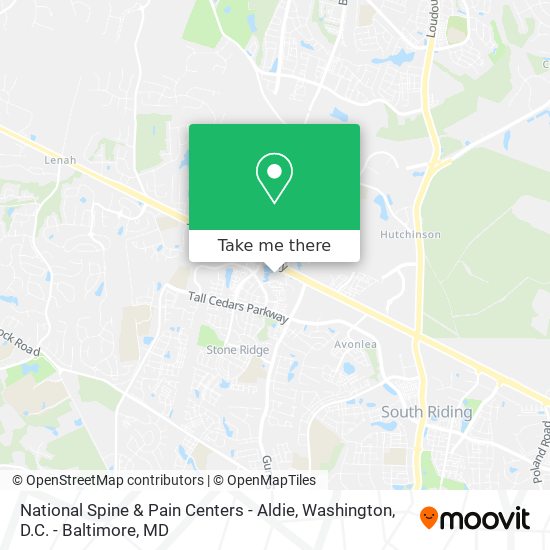 National Spine & Pain Centers - Aldie map