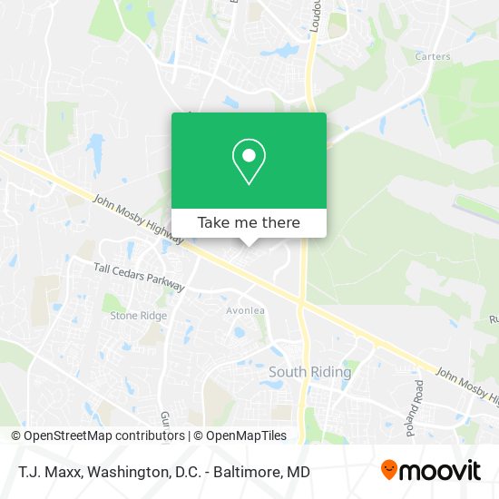 T.J. Maxx map