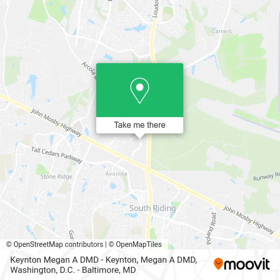 Keynton Megan A DMD - Keynton, Megan A DMD map