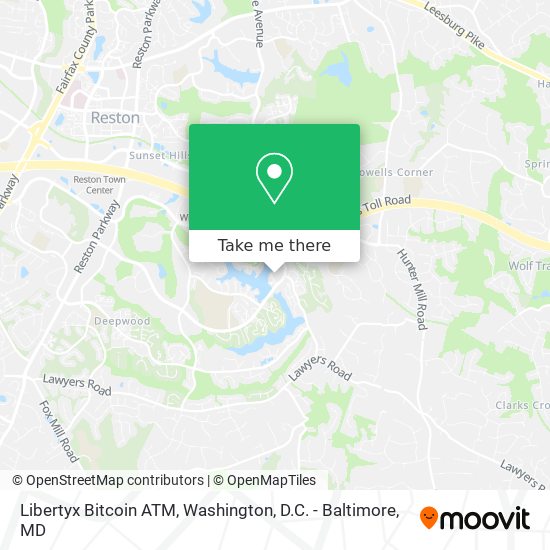 Mapa de Libertyx Bitcoin ATM