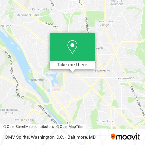 DMV Spirits map