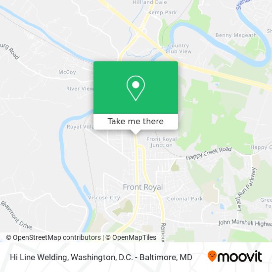 Hi Line Welding map