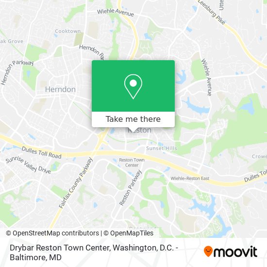 Drybar Reston Town Center map