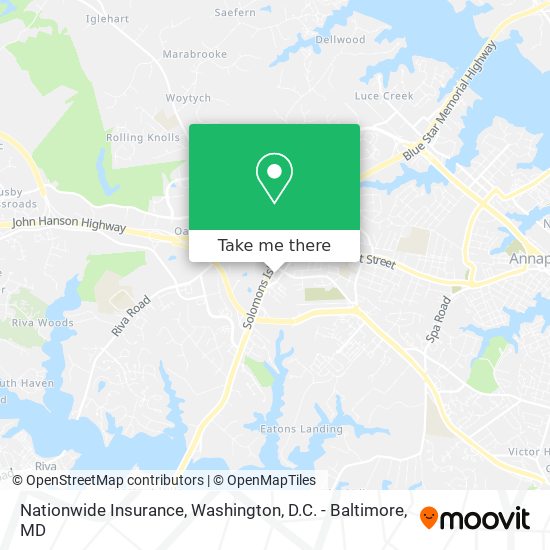 Mapa de Nationwide Insurance