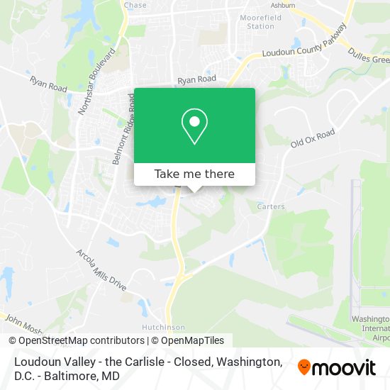 Loudoun Valley - the Carlisle - Closed map