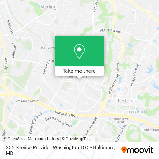 256 Service Provider map