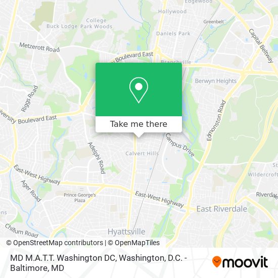 Mapa de MD M.A.T.T. Washington DC