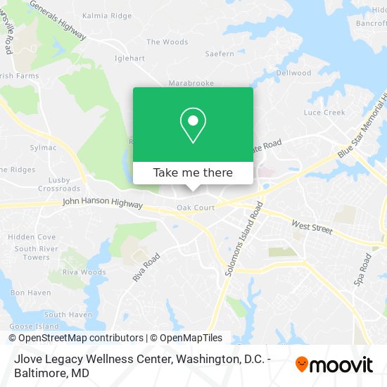 Jlove Legacy Wellness Center map