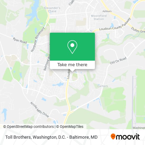 Toll Brothers map