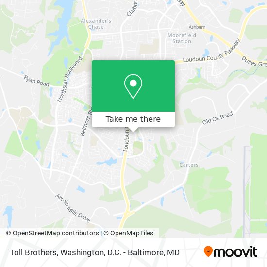 Toll Brothers map