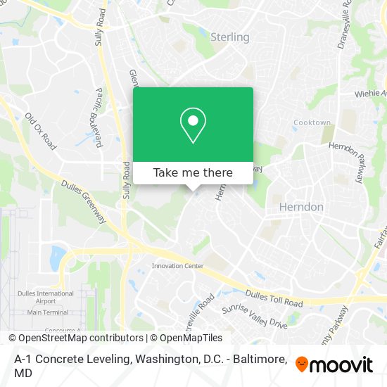 A-1 Concrete Leveling map