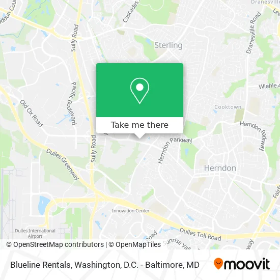 Mapa de Blueline Rentals