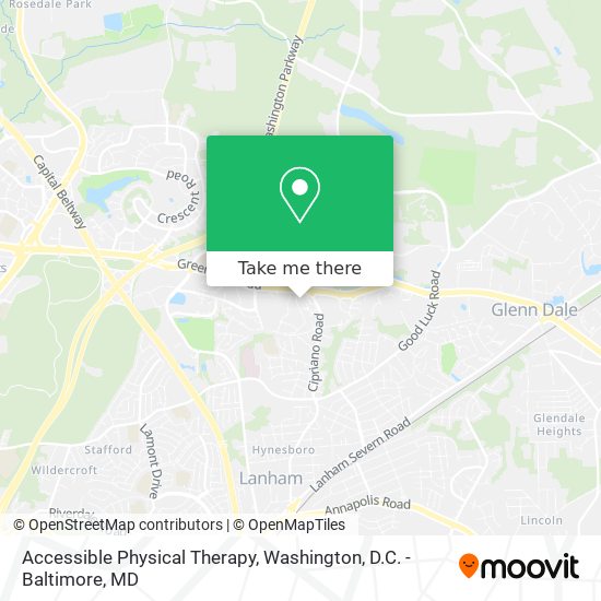 Accessible Physical Therapy map