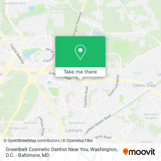 Mapa de Greenbelt Cosmetic Dentist Near You