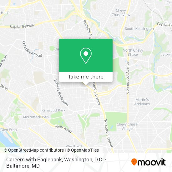 Careers with Eaglebank map