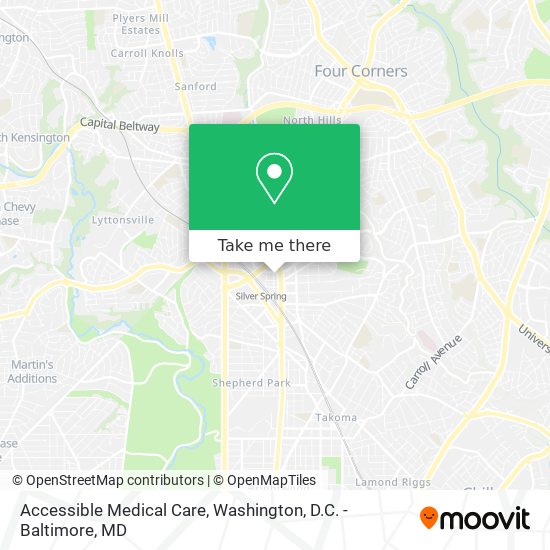 Accessible Medical Care map