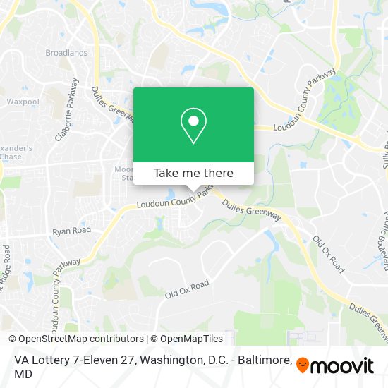 VA Lottery 7-Eleven 27 map