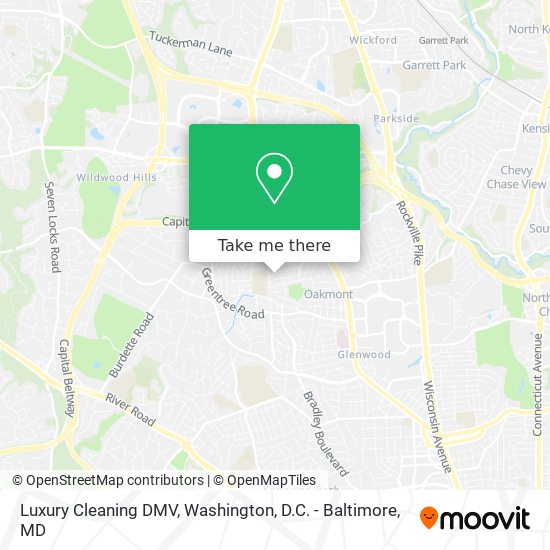 Luxury Cleaning DMV map