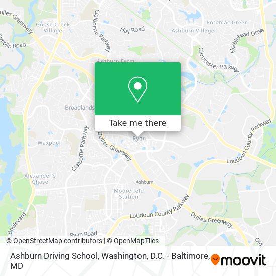 Ashburn Driving School map