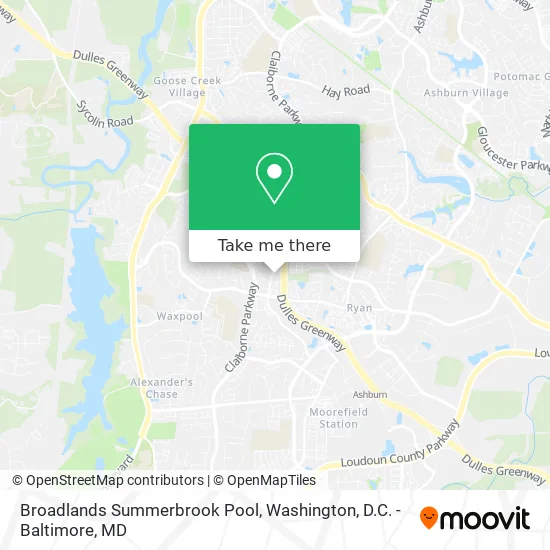 Mapa de Broadlands Summerbrook Pool