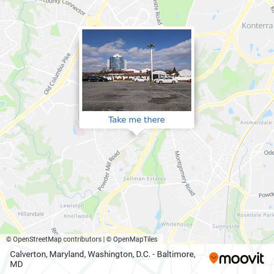 Calverton, Maryland map