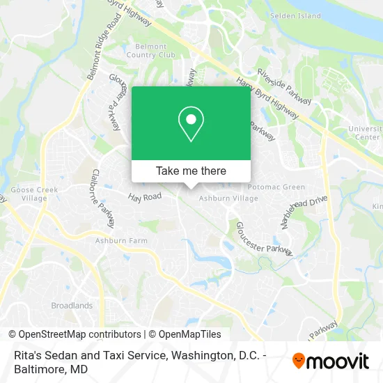 Rita's Sedan and Taxi Service map
