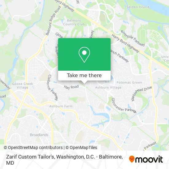 Zarif Custom Tailor's map