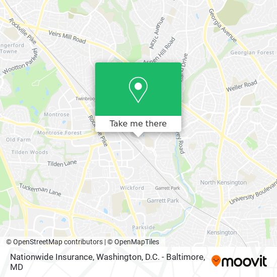 Mapa de Nationwide Insurance