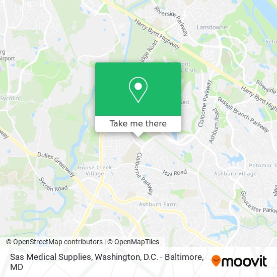 Mapa de Sas Medical Supplies
