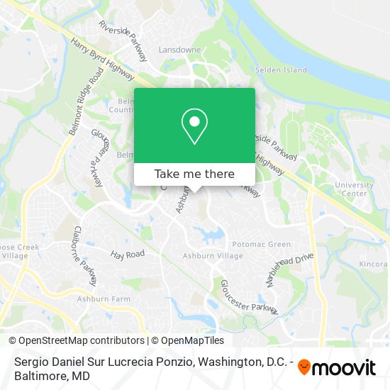 Mapa de Sergio Daniel Sur Lucrecia Ponzio