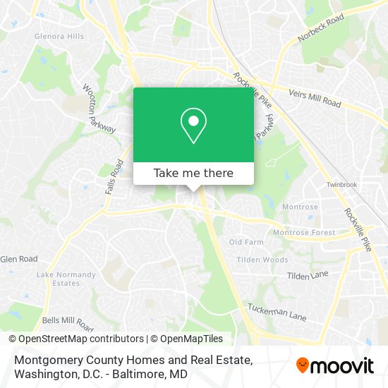 Mapa de Montgomery County Homes and Real Estate