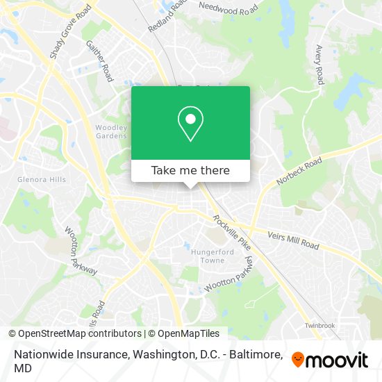 Mapa de Nationwide Insurance