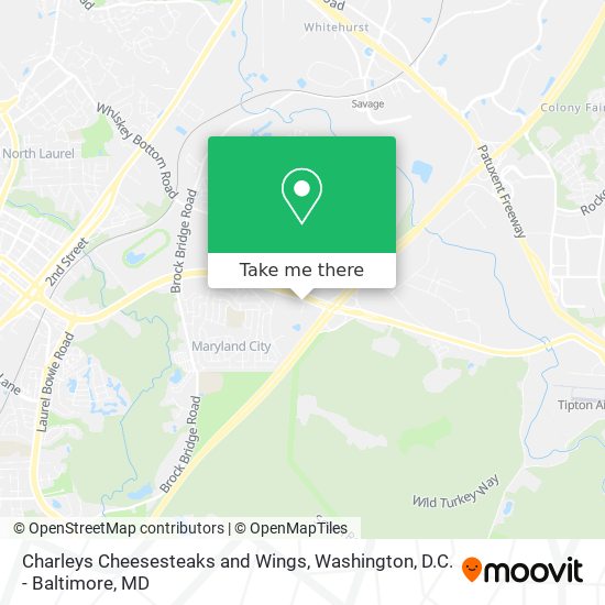 Charleys Cheesesteaks and Wings map