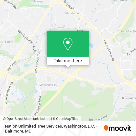 Nation Unlimited Tree Services map