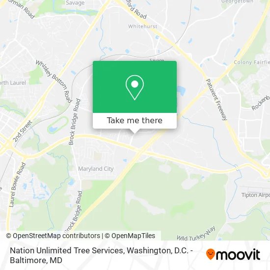 Nation Unlimited Tree Services map