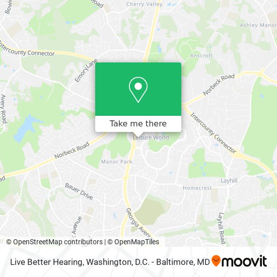 Live Better Hearing map