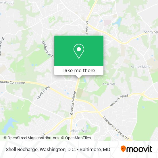 Shell Recharge map