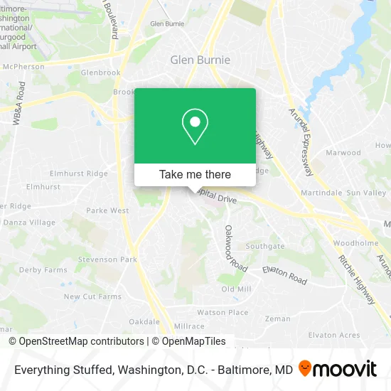 Everything Stuffed map