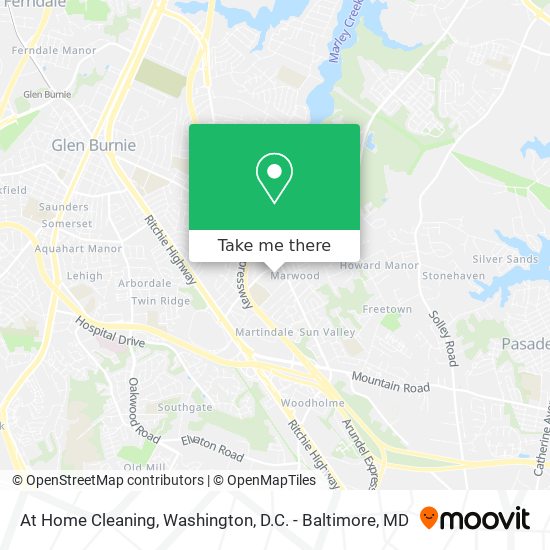 At Home Cleaning map