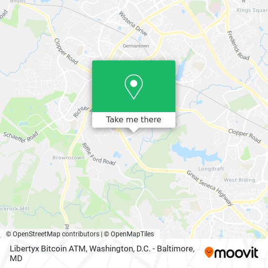 Mapa de Libertyx Bitcoin ATM