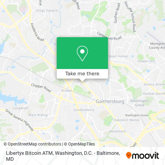 Mapa de Libertyx Bitcoin ATM