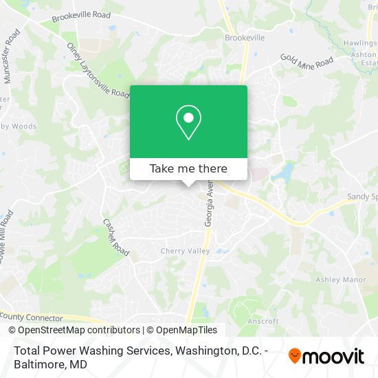 Total Power Washing Services map