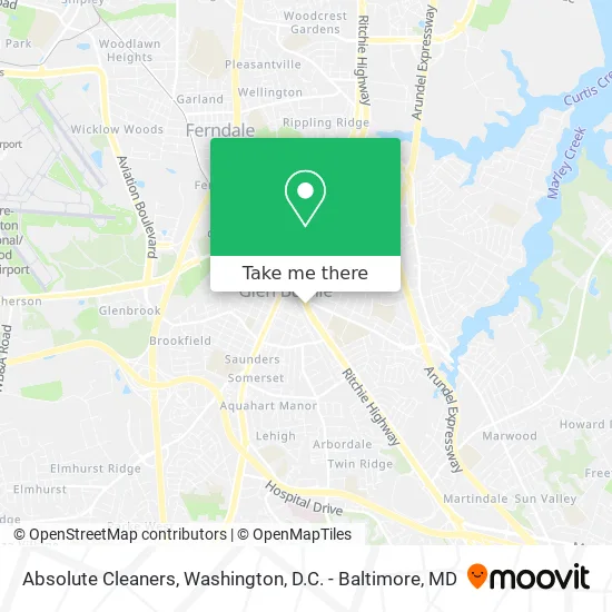 Absolute Cleaners map