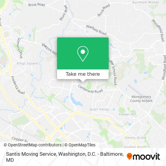 Santis Moving Service map