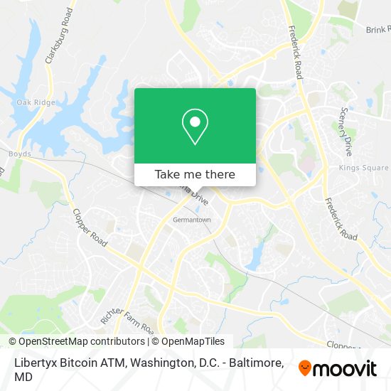 Mapa de Libertyx Bitcoin ATM