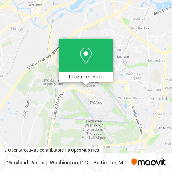 Mapa de Maryland Parking